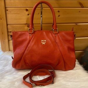 Authentic MCM TwoWay Satchel Crossbody